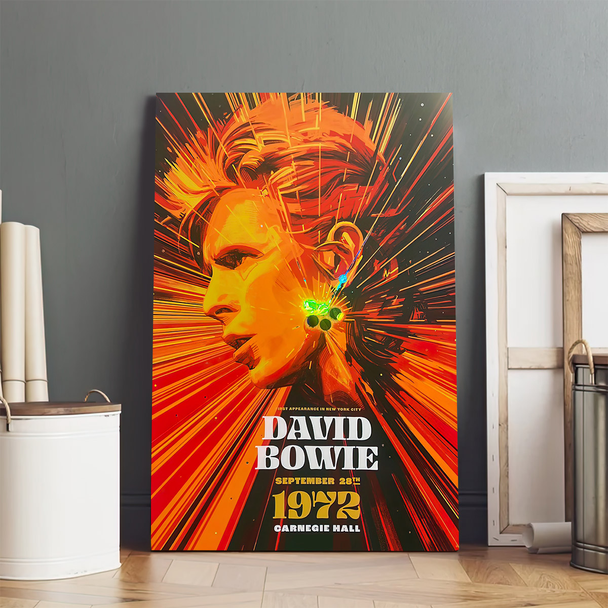 David Bowie New York City 1972 Tour 2022 Poster Canvas