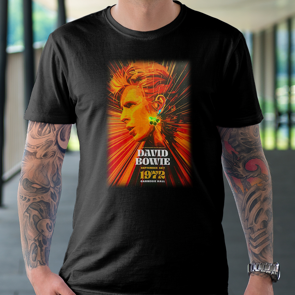 David Bowie New York City 1972 Tour 2022 Unisex Black T Shirt