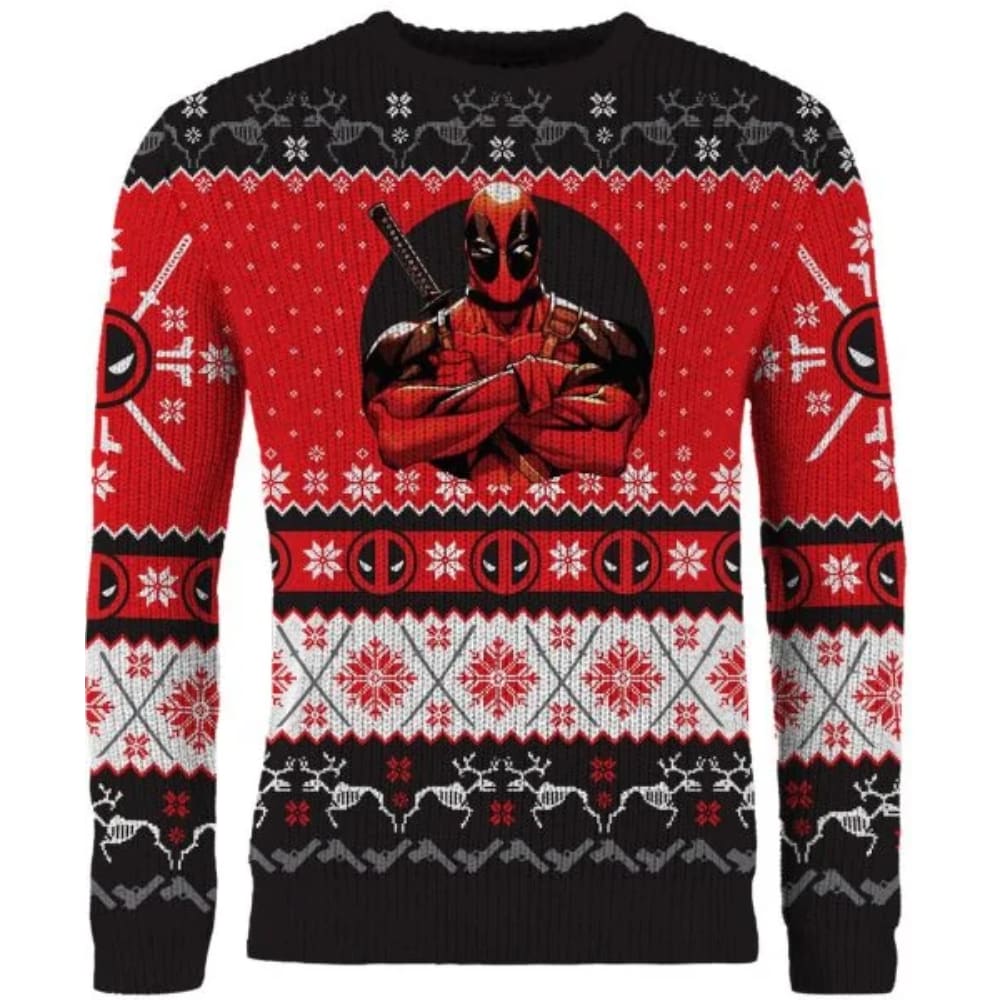 Deadpool Once Upon A Deadpool Christmas Sweater