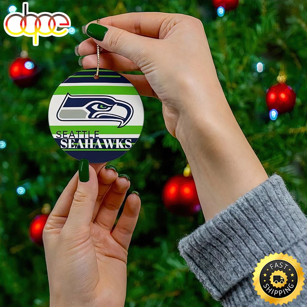 Eattle Eahawk Christmas 2022 Hallmark NFL Ornament