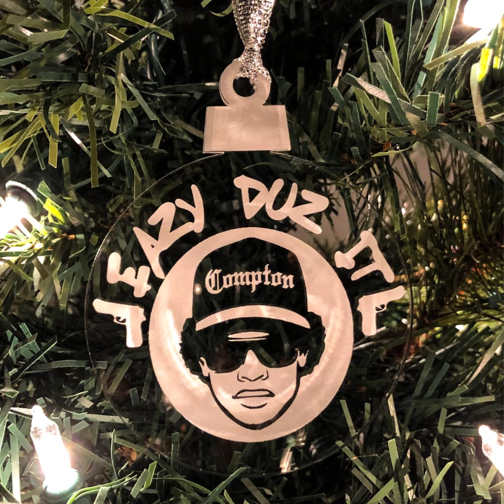 Eazy E Rapper 90s Hiphop Christmas Ornament