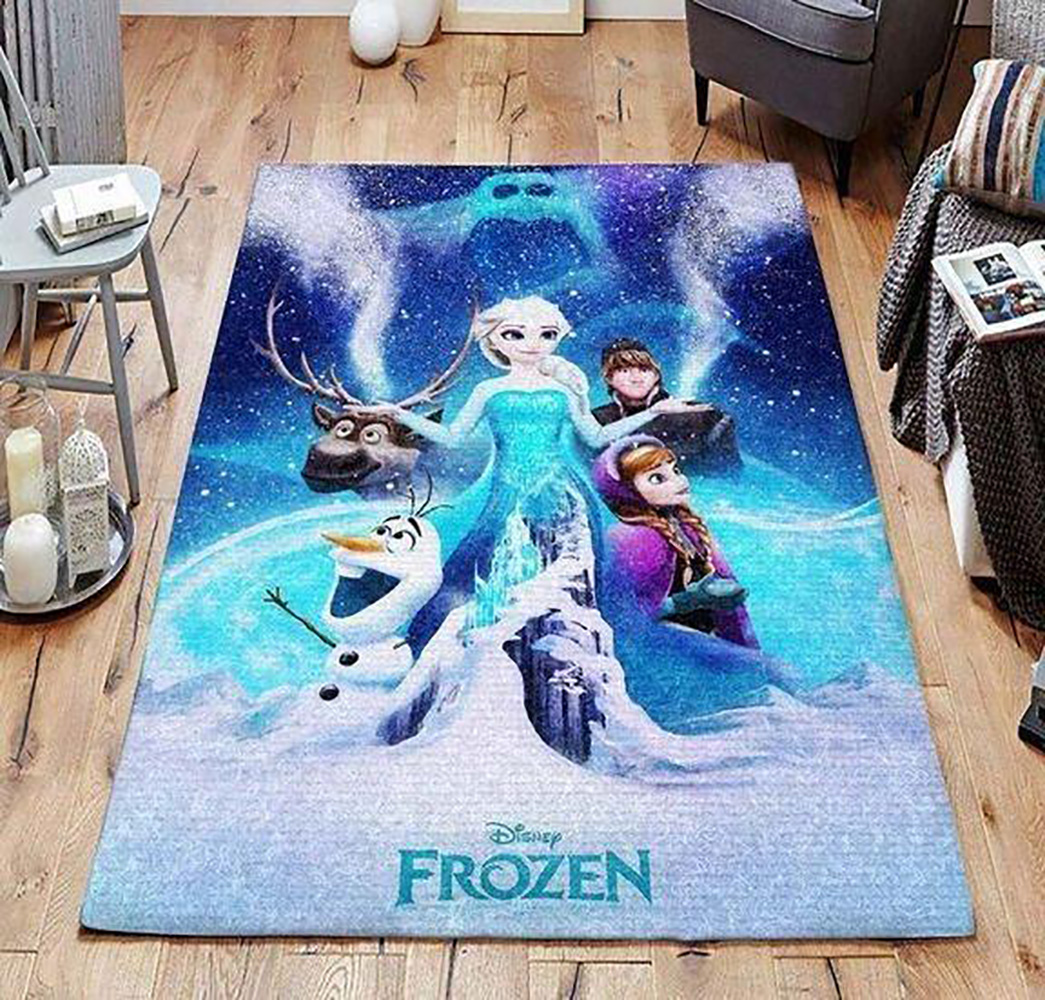 Frozen Movies Elsa And Anna Tapis Salon Christmas Gift Christmas Area Rug Carpet