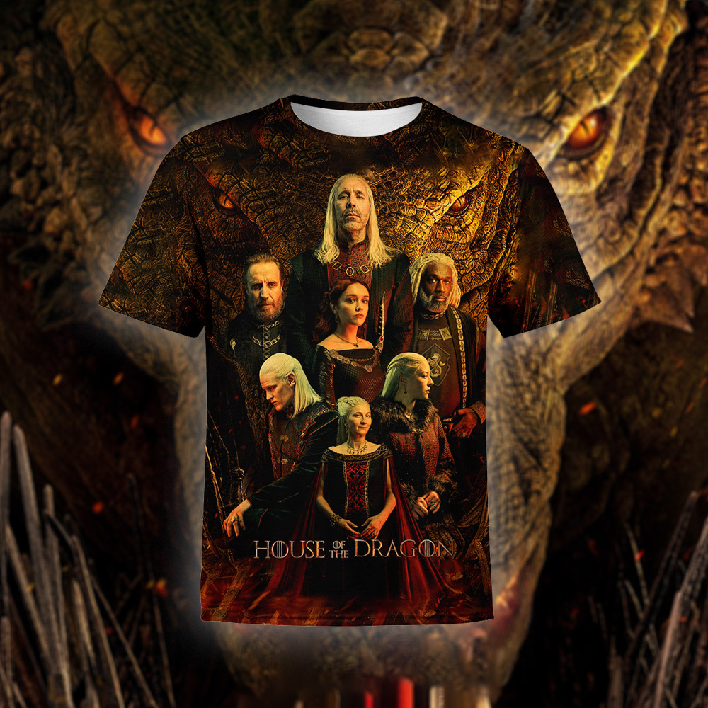 Game Of Thrones House Of The Dragon Unisex T Shirt All Over Print