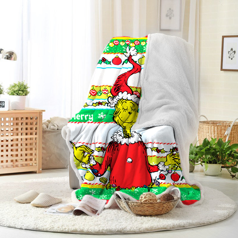 Grinch Design The Grinch Blanket With Striped