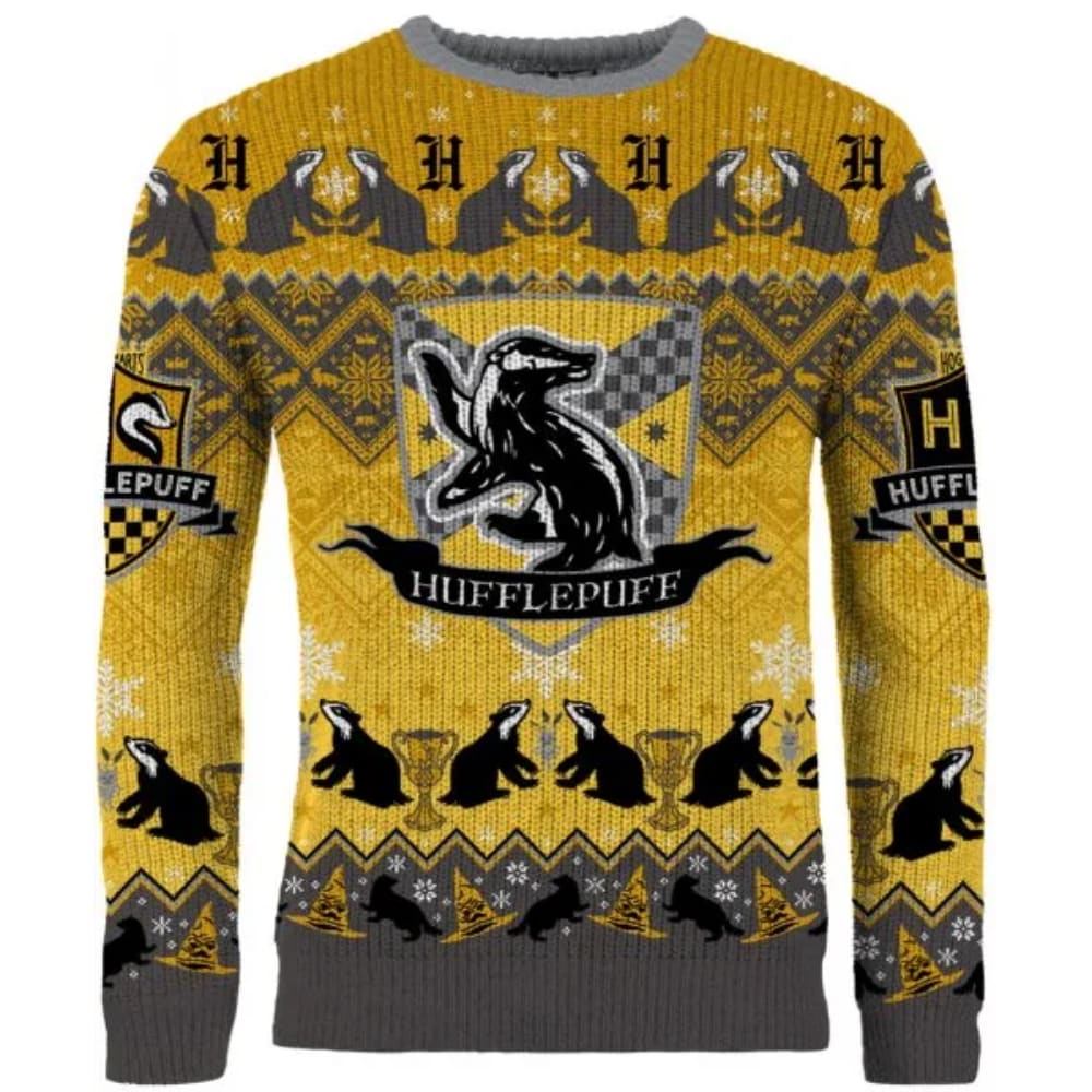 Harry Potter O Hufflepuff Night Christmas Sweater