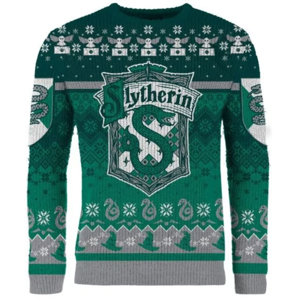 Harry Potter Slytherin Through The Snow Christmas Sweater