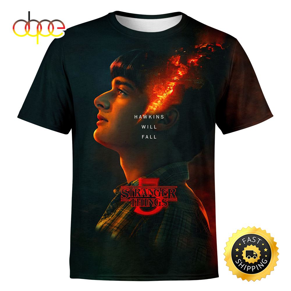 Hawkins Will Fall Stranger Things 5 2024 The Final Battle Shirt All Over Print