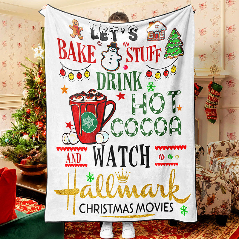 Hot Cocoa Christmas Blanket Hallmark Blanket