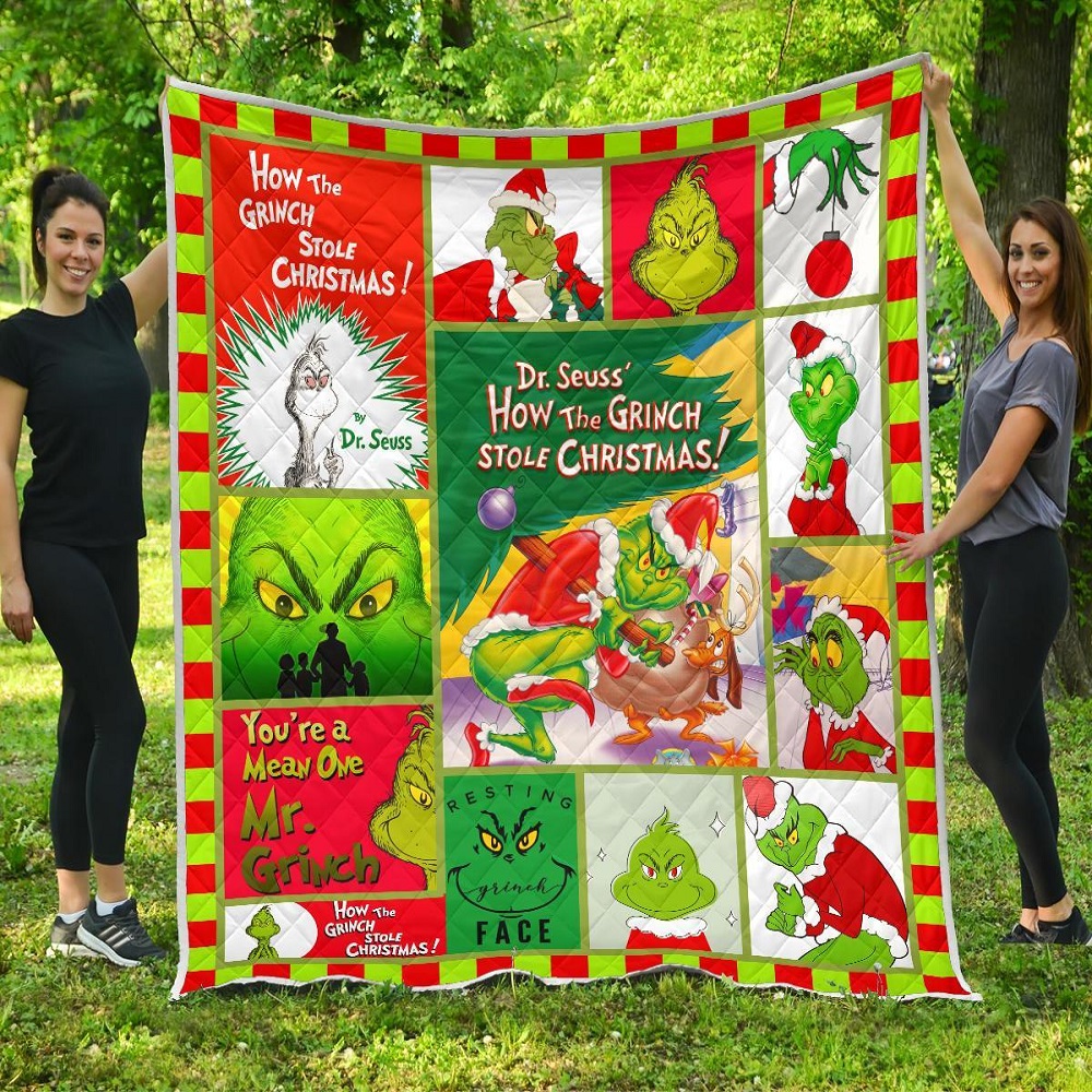 How The Grinch Stole Christmas Quilt Christmas Fleece Blanket