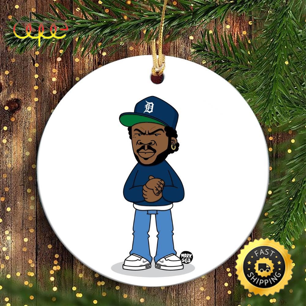 Ice Cube Hip Hop 90s Hip Hop Christmas Ornament