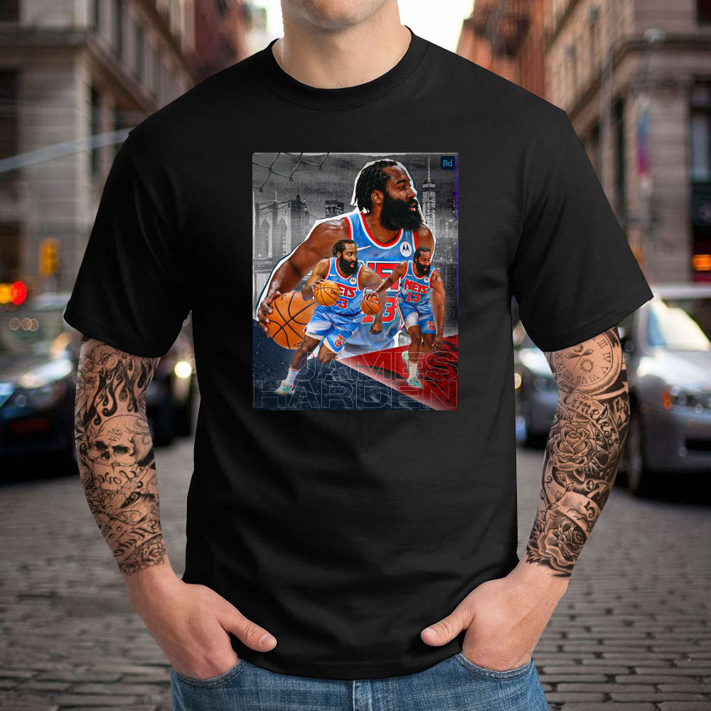 James Harden Nets 13 NBA History T Shirt
