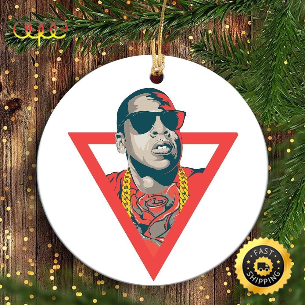 Jay Z Merry Christmas Ornament For A Hip Hop Dance