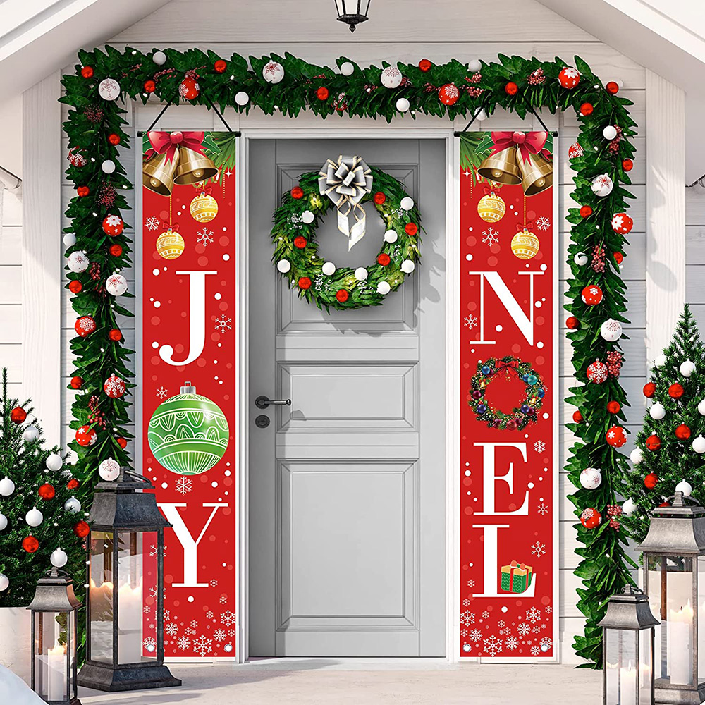 Joy Noel Merry Christmas Holidays 2022 Christmas Door Banner