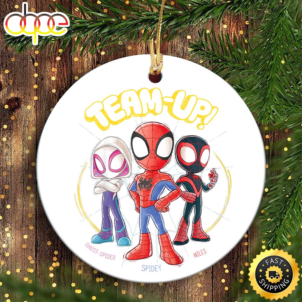 Kids Marvel Spidey And His Amazing Friends Team Up Marvel Christmas Ornaments