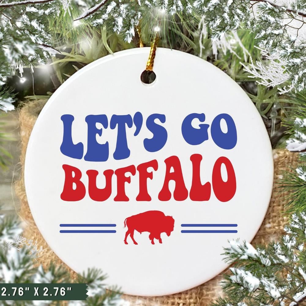 Let's Go Buffalo Bills Hallmark Ornaments Nfl