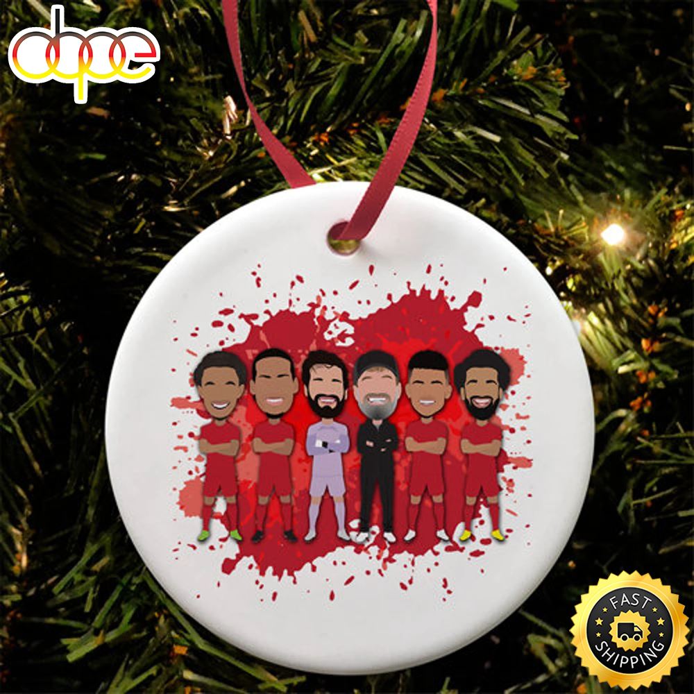 Liverpool 2022 23 Klopp Trent Diaz Salah Football Christmas Ornaments