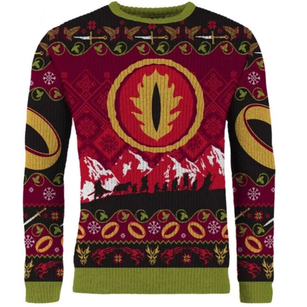 Lord Of The Rings One Gold Ring Christmas Sweater