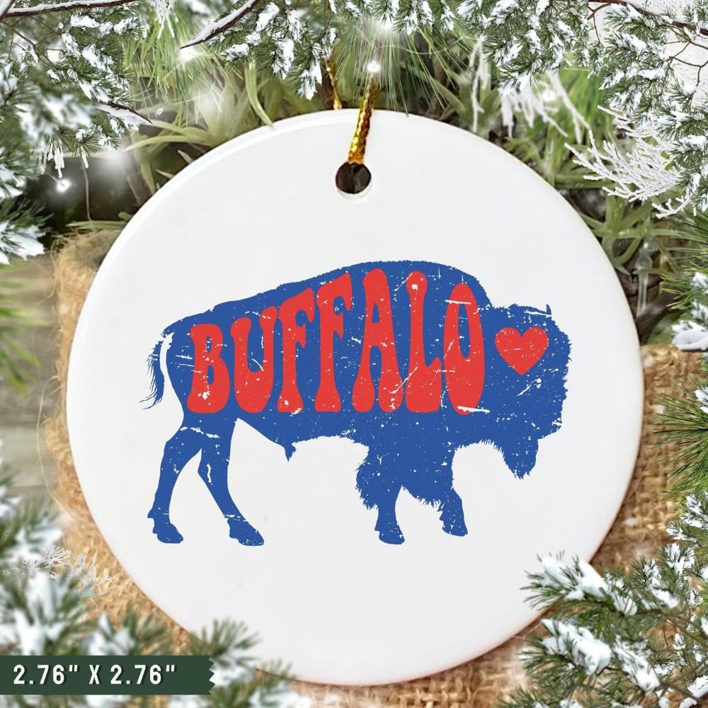 Love Buffalo Bills Christmas Nfl Hallmark Ornaments