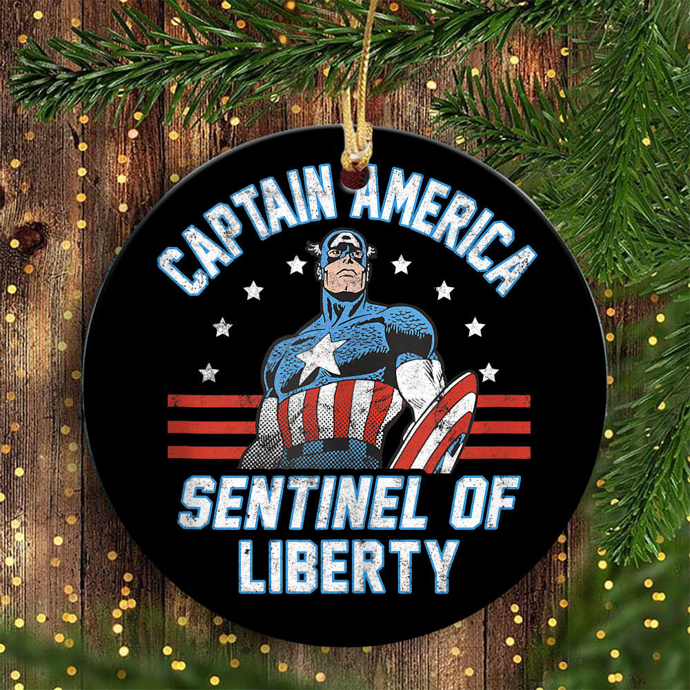 Marvel 4th Of July Captain America Sentinel Of Liberty Captain Marvel Ornament