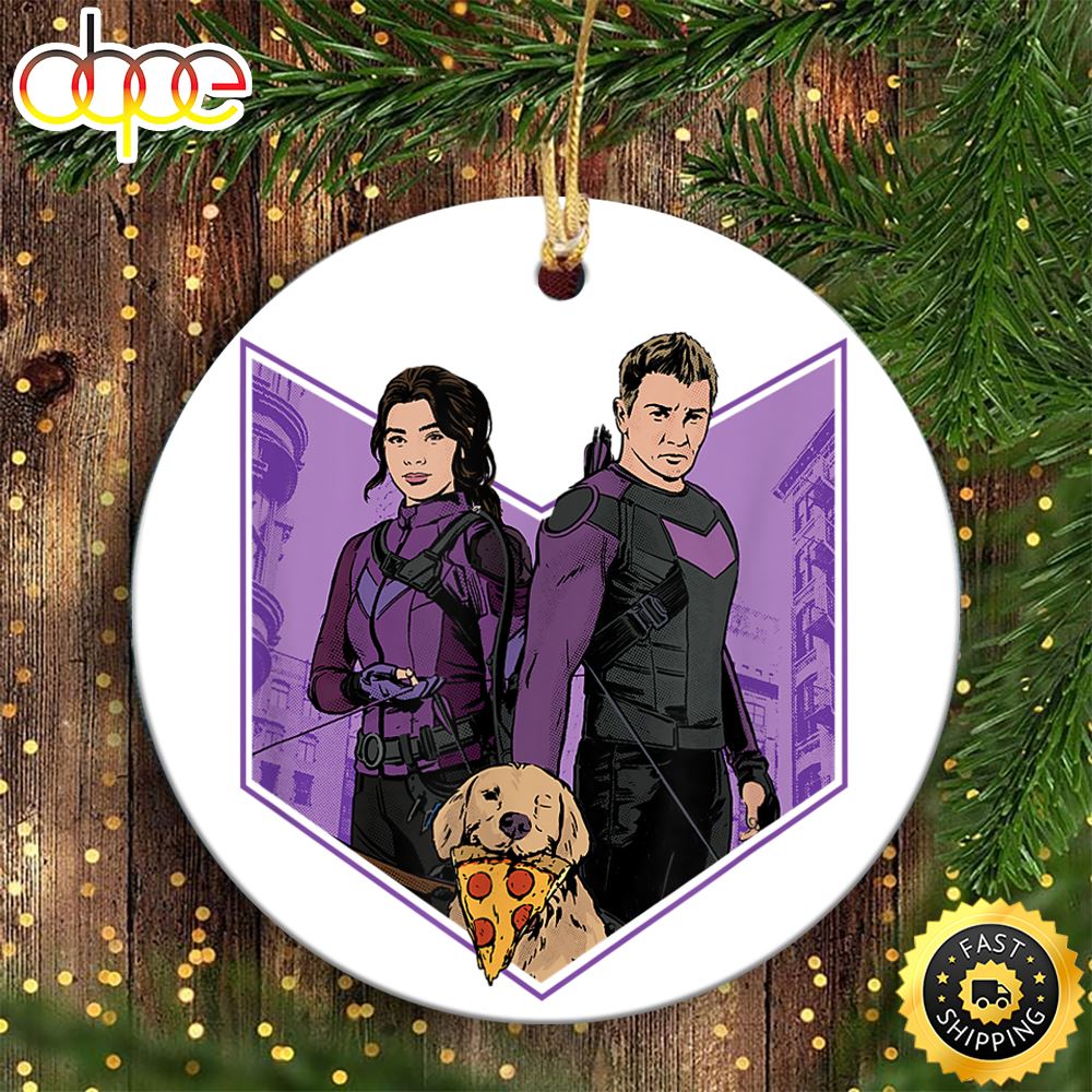 Marvel Hawkeye Clint Barton Kate Bishop Lucky Marvel Ornament
