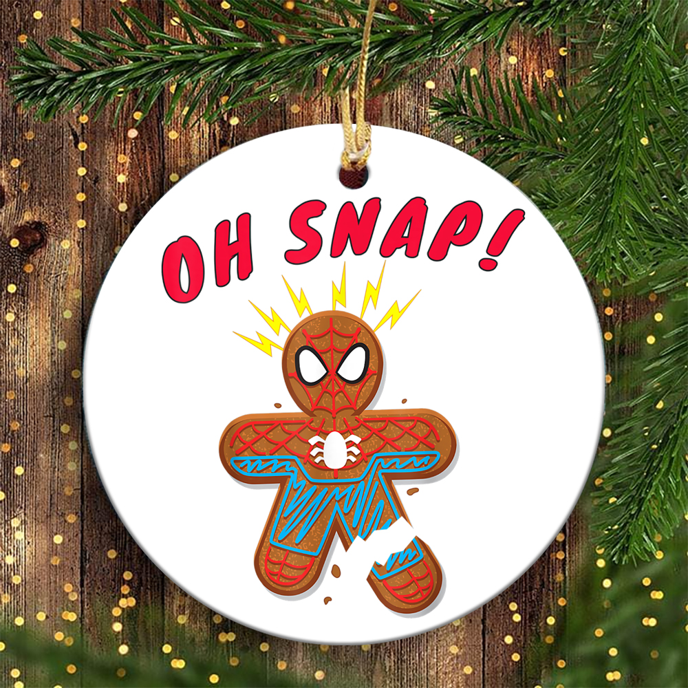 Marvel Spider Man Gingerbread Cookie Oh Snap Marvel Christmas Ornaments