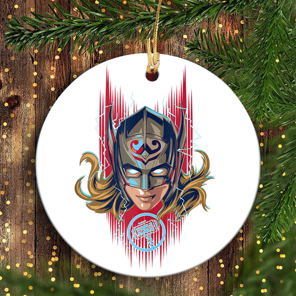 Marvel Thor Love And Thunder Mighty Thor Marvel Christmas Ornaments