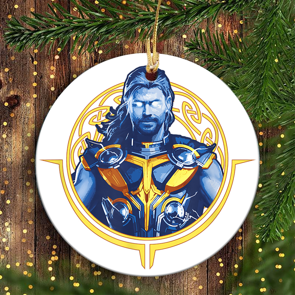 Marvel Thor Love And Thunder Thor Glowing Eyes Marvel Christmas Ornaments