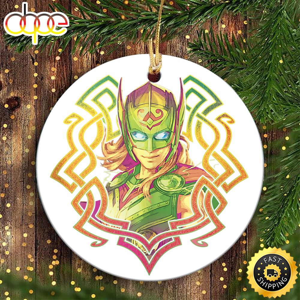 Marvel Thor Love And Thunder Jane Foster Big Face Badge Marvel Christmas Ornaments