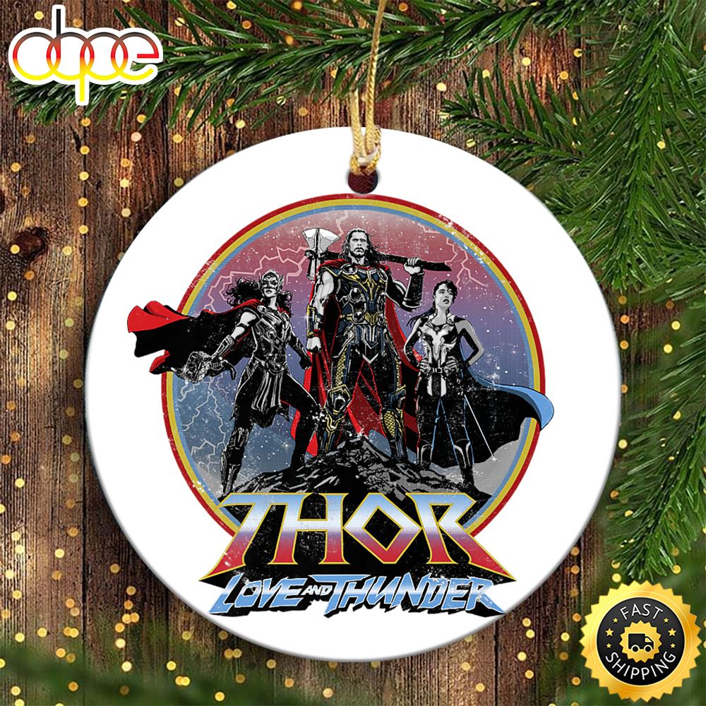 Marvel Thor Love And Thunder Mighty Trio Poster Marvel Christmas Ornaments