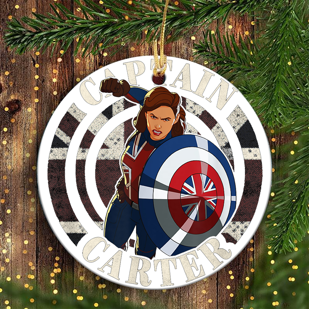 Marvel What If Captain Carter Stamp Marvel Ornaments