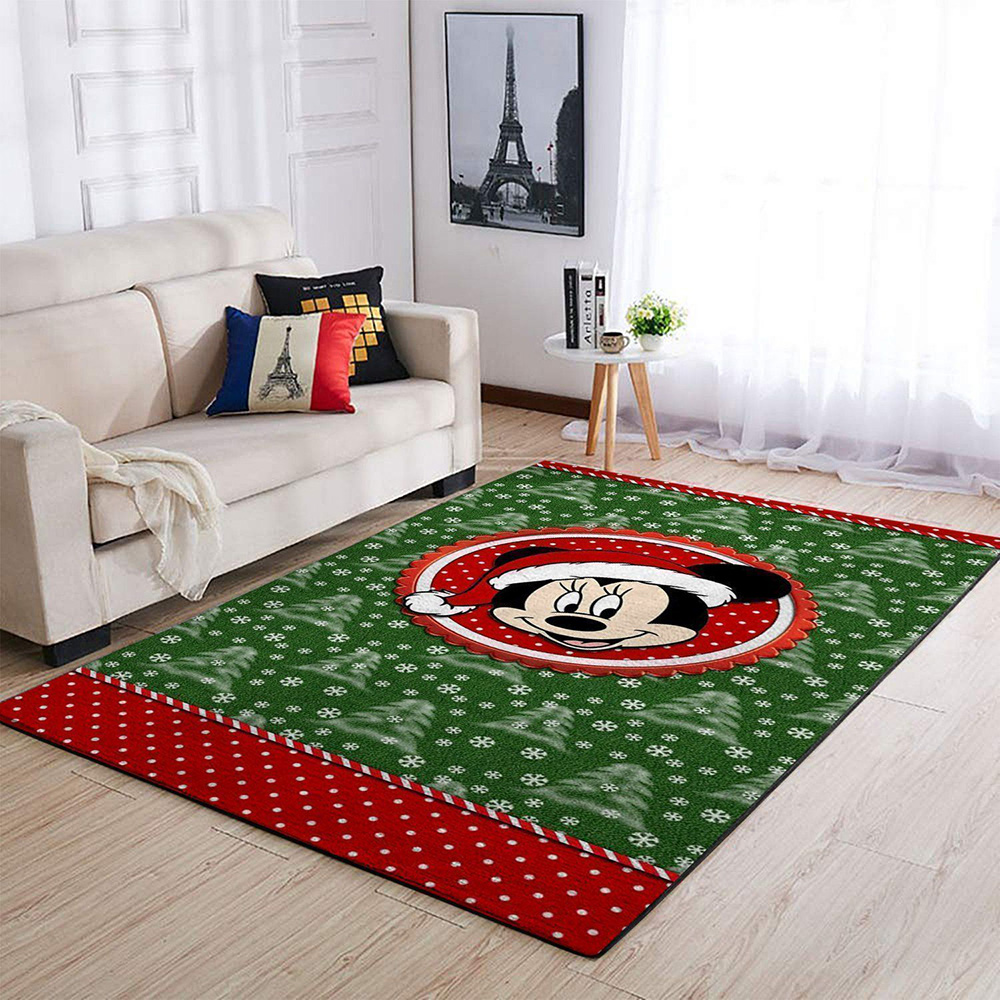 Mickey Mouse Christmas Disney Movie Christmas Area Rug Carpet