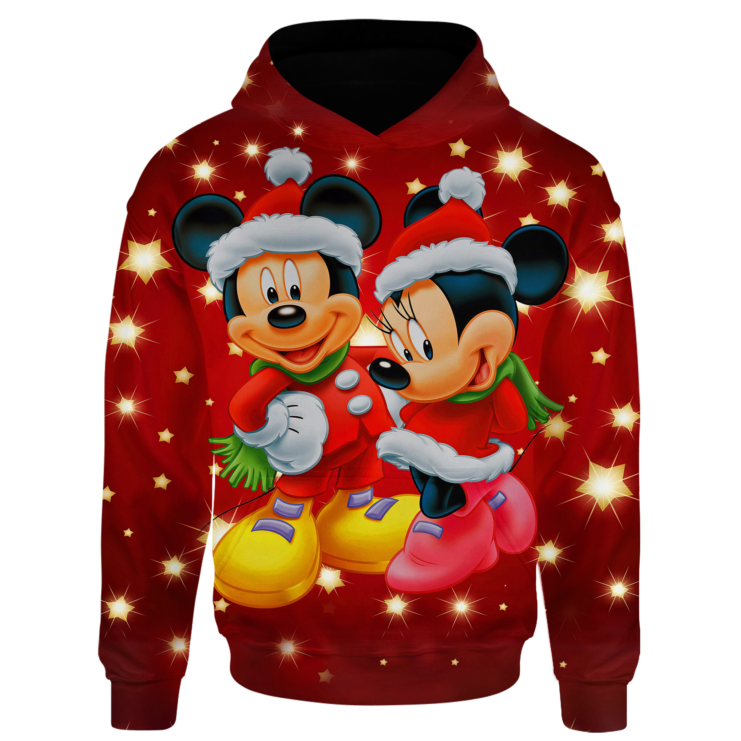 Mickey Mouse Minnie Mouse Christmas Shirt All Over Print
