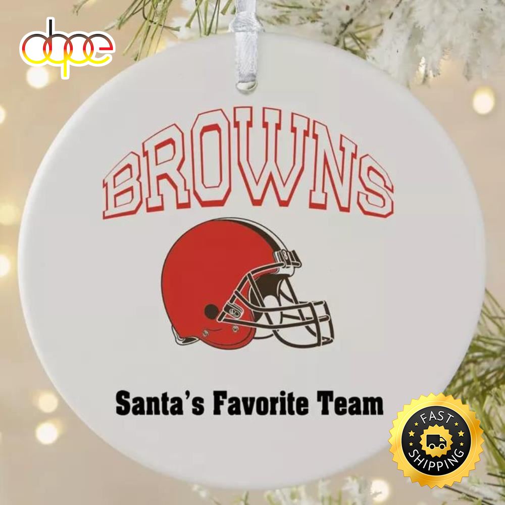 NFL Cleveland Browns Personalized NFL Football Ornaments