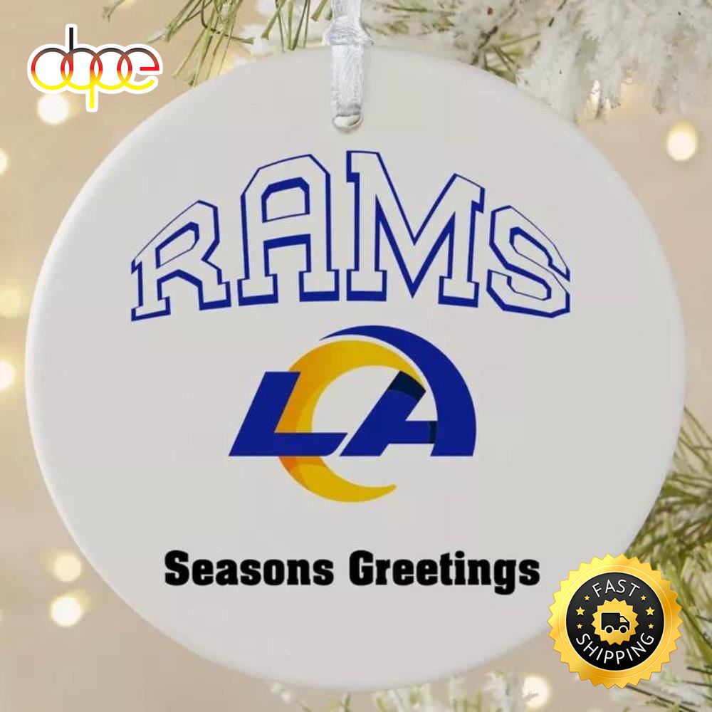 NFL Los Angeles Rams Personalized NFL Football Ornaments