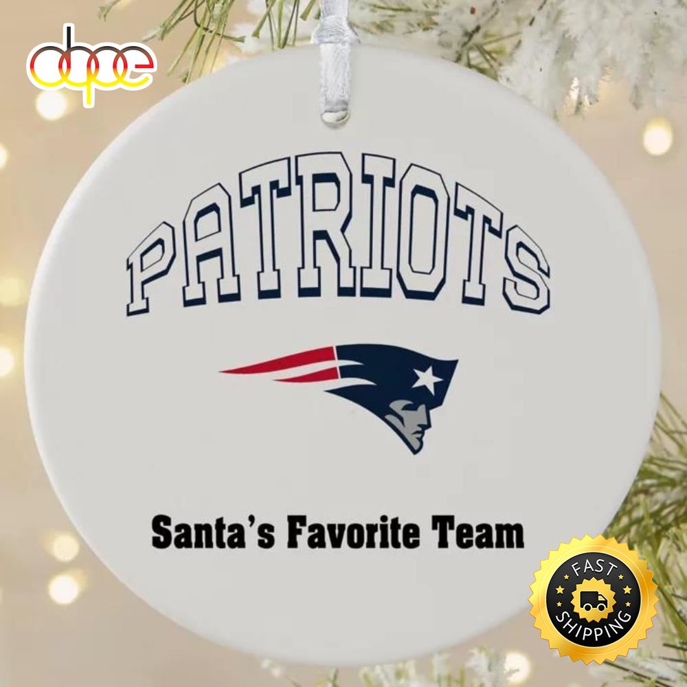 NFL New England Patriots Personalized NFL Football Ornaments