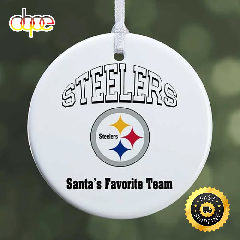 NFL Pittsburgh Steelers Personalized NFL Football Ornaments