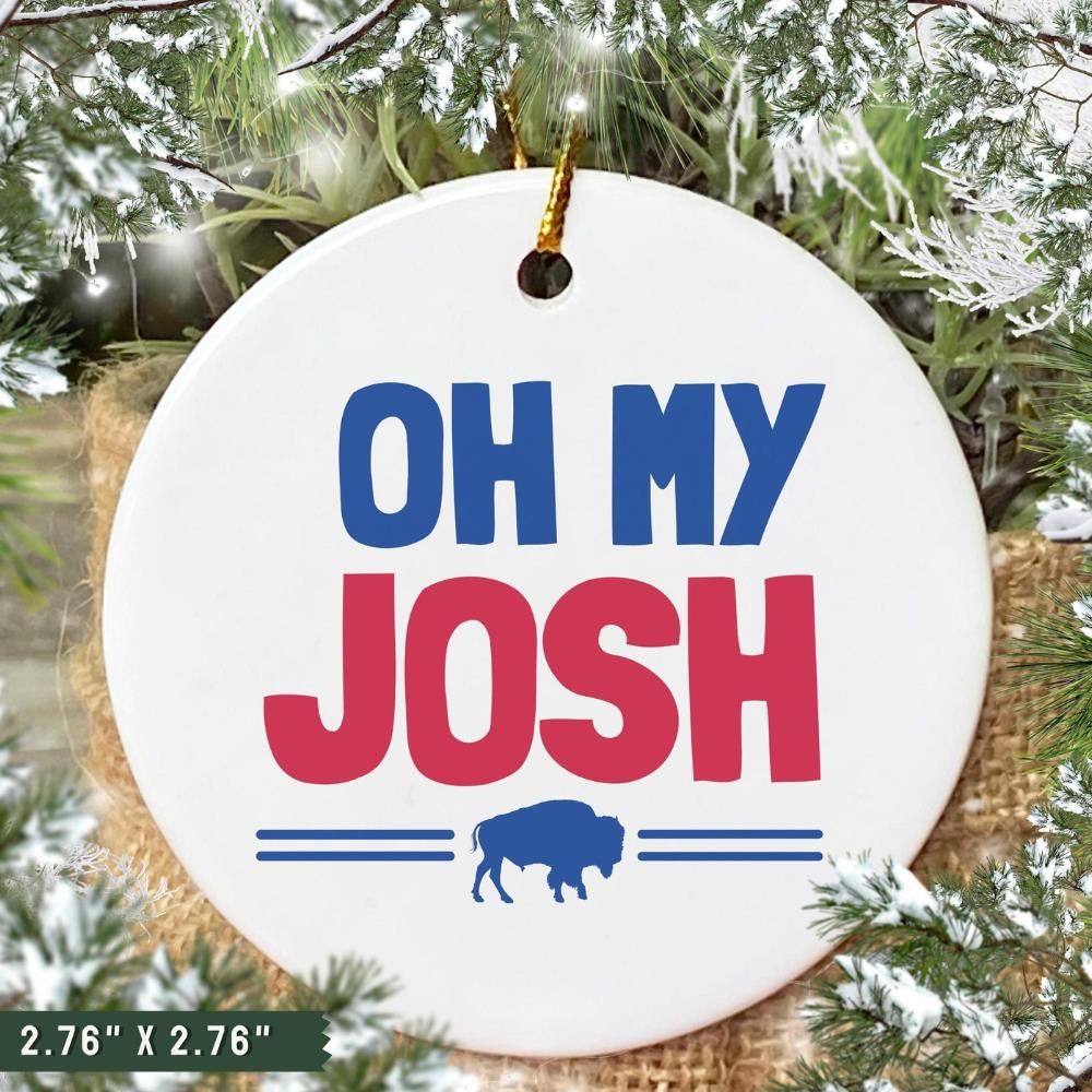 Oh My Josh Buffalo Bills Hallmark Nfl Ornaments 2022