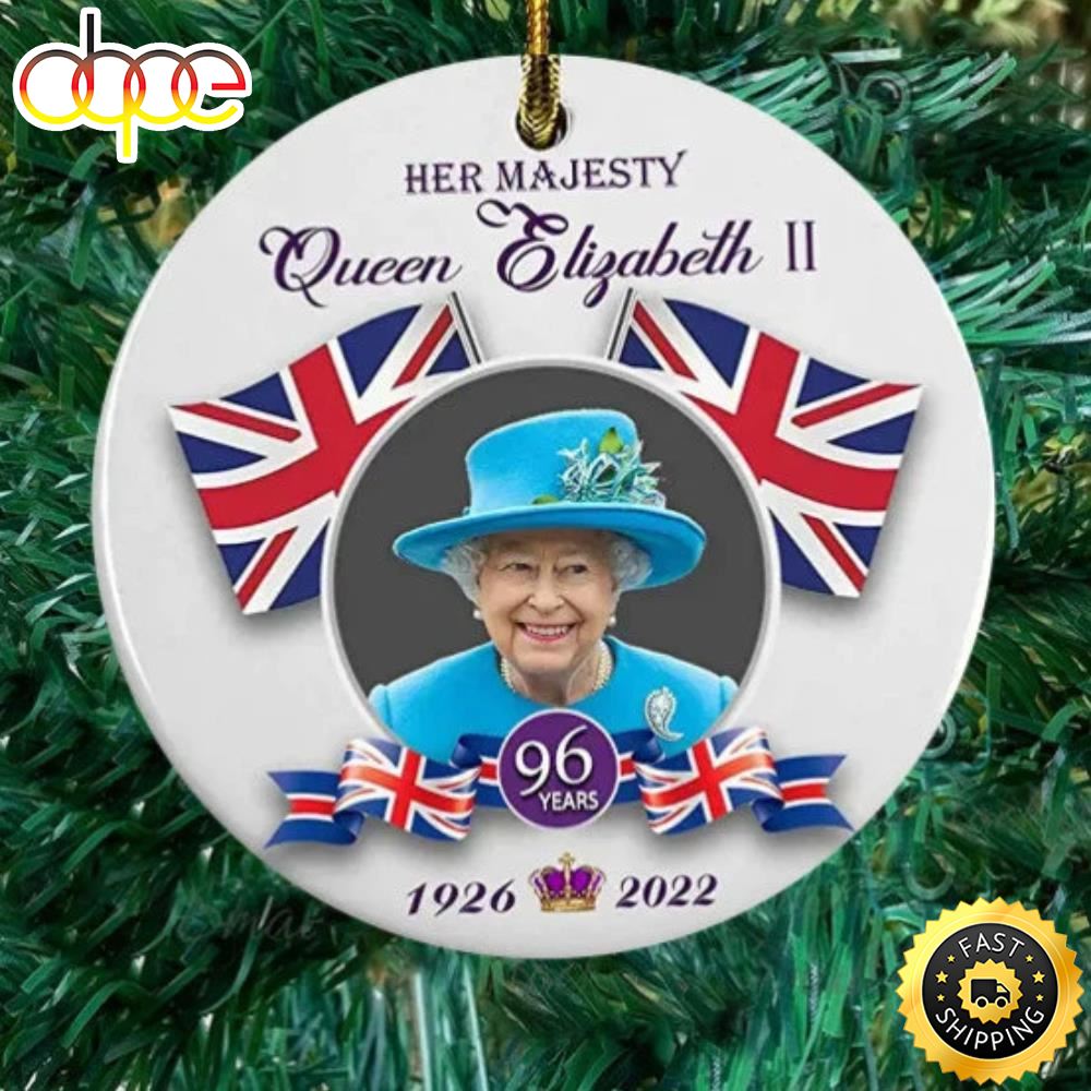 Queen Elizabeth II 1926 2022 Queen Elizabeth Christmas Tree Ornament