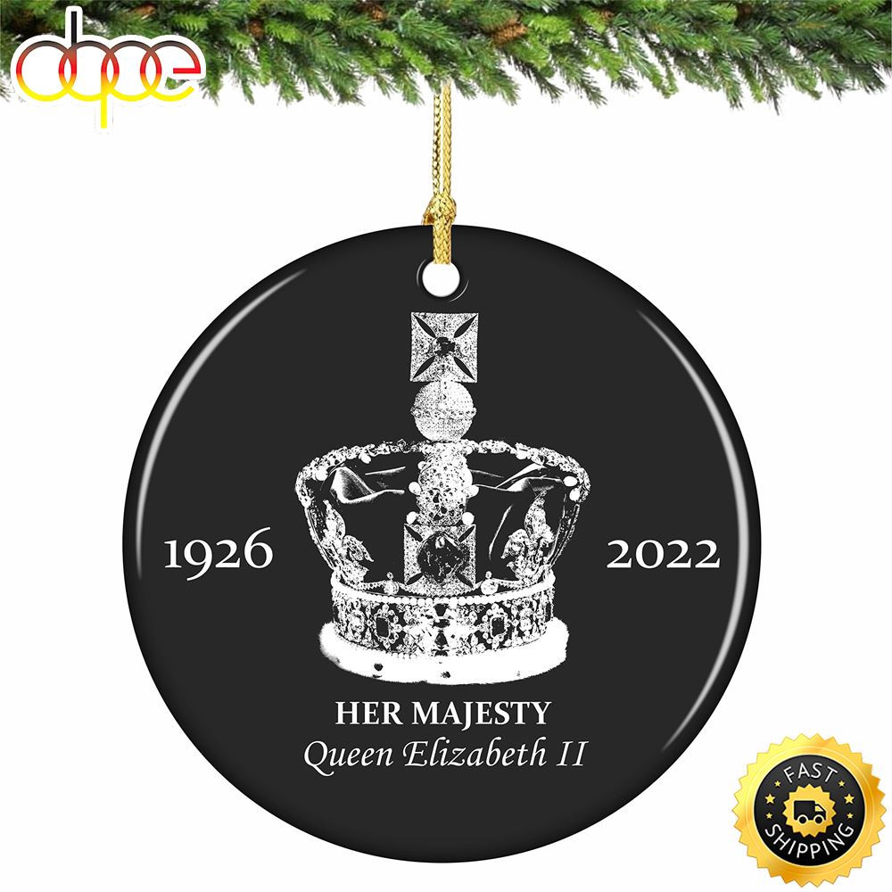 Queen Elizabeth II Christmas Crown 1926 2022 Queen Elizabeth Ornament