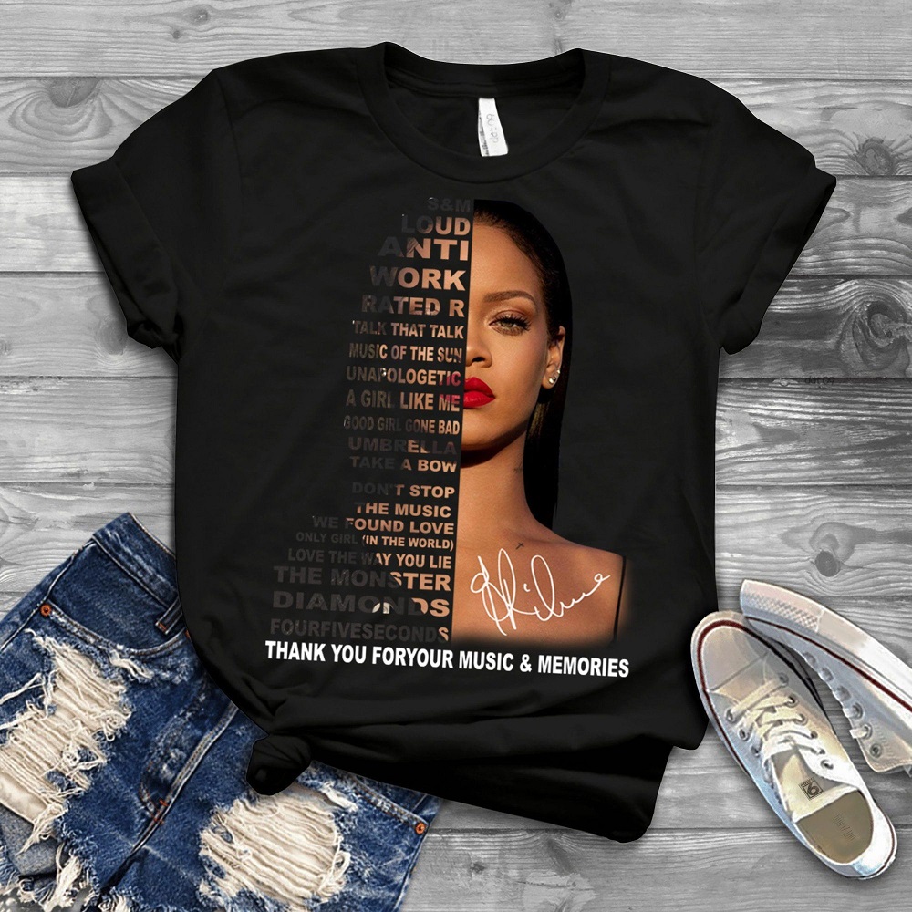 Rihanna Show 2023 Thank You Foryour Music And Memories T Shirt
