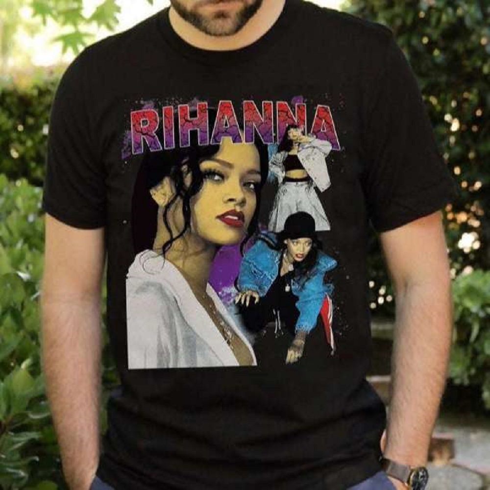 Rihanna Show 2023 Vintage Hip Hop Rap Merch Music T Shirt