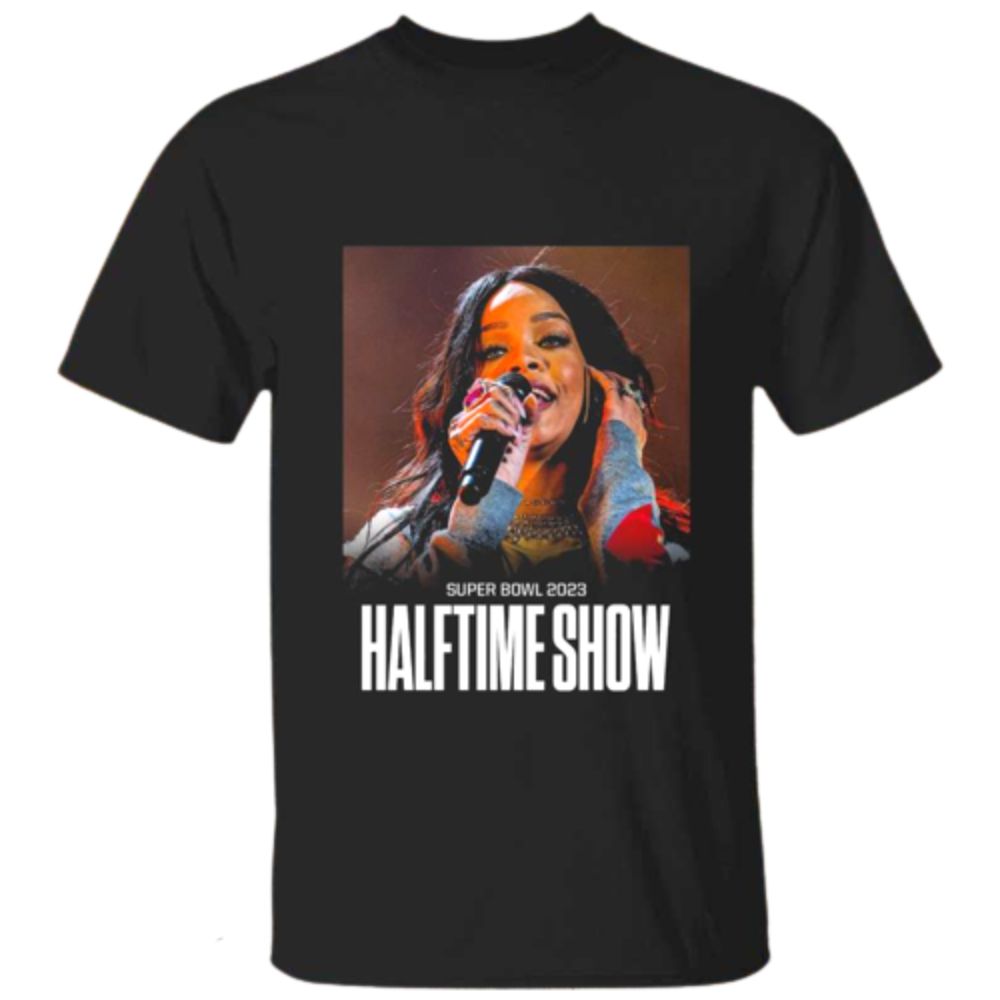 Rihanna Super Bowl Halftime Show 2023 Black T Shirt