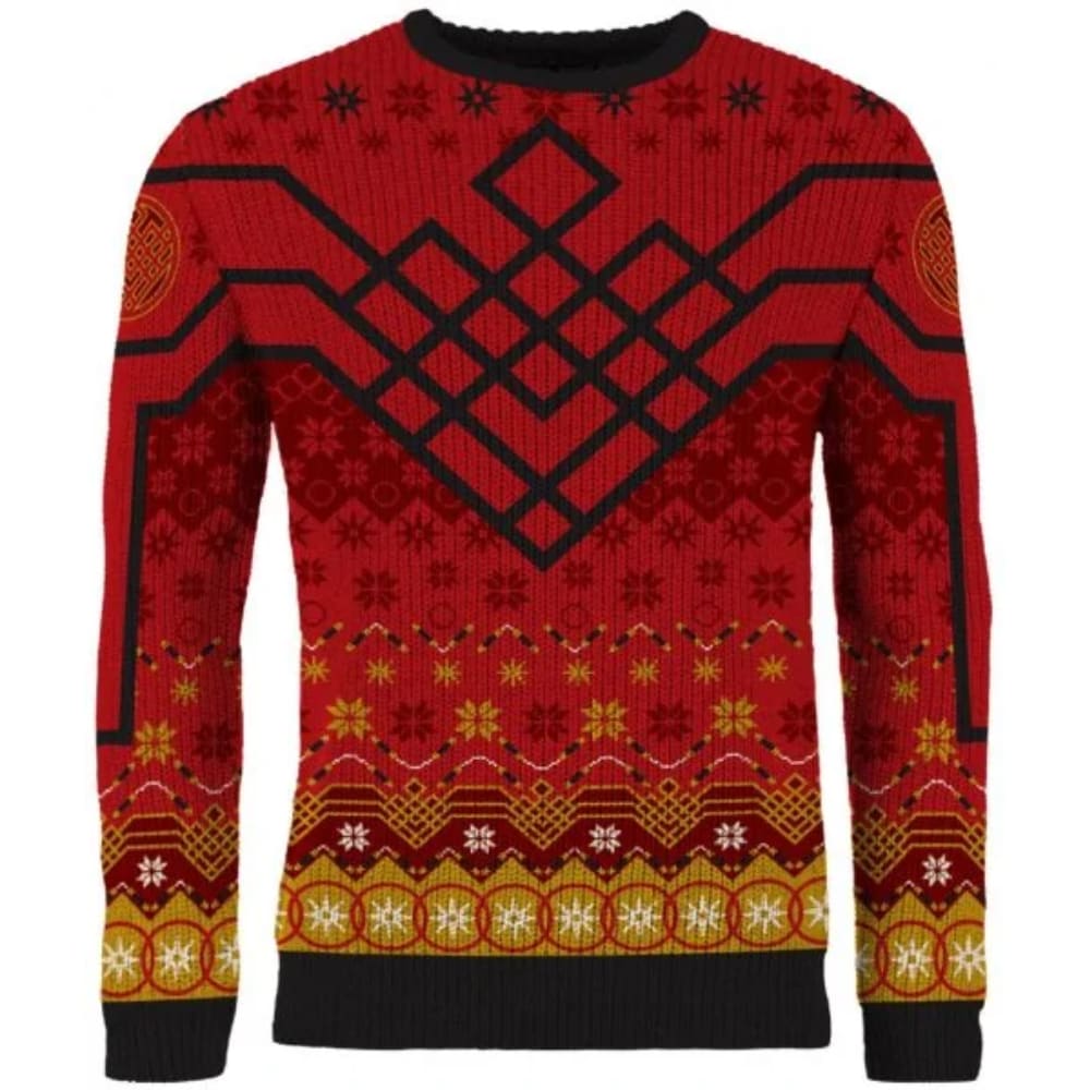 Shang Chi Ten Golden Rings Christmas Sweater