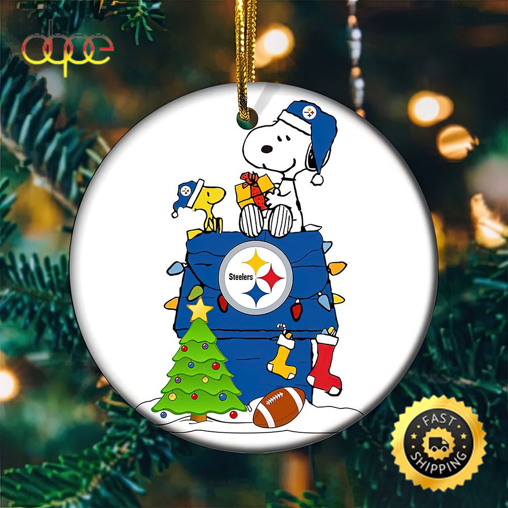 Snoopy Pittsburgh Steelers NFL Player Ornaments