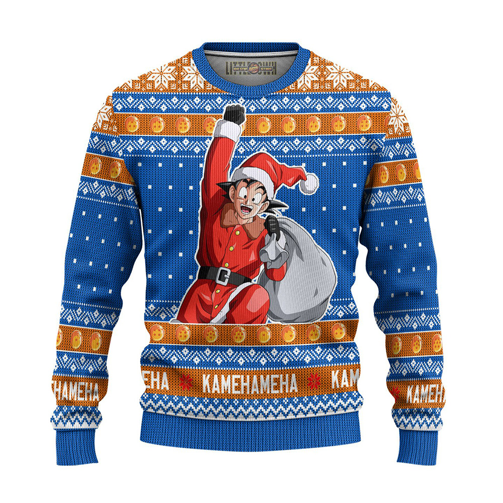 Son Goku Dragon Ball Ugly Christmas 2022 Gift Sweater