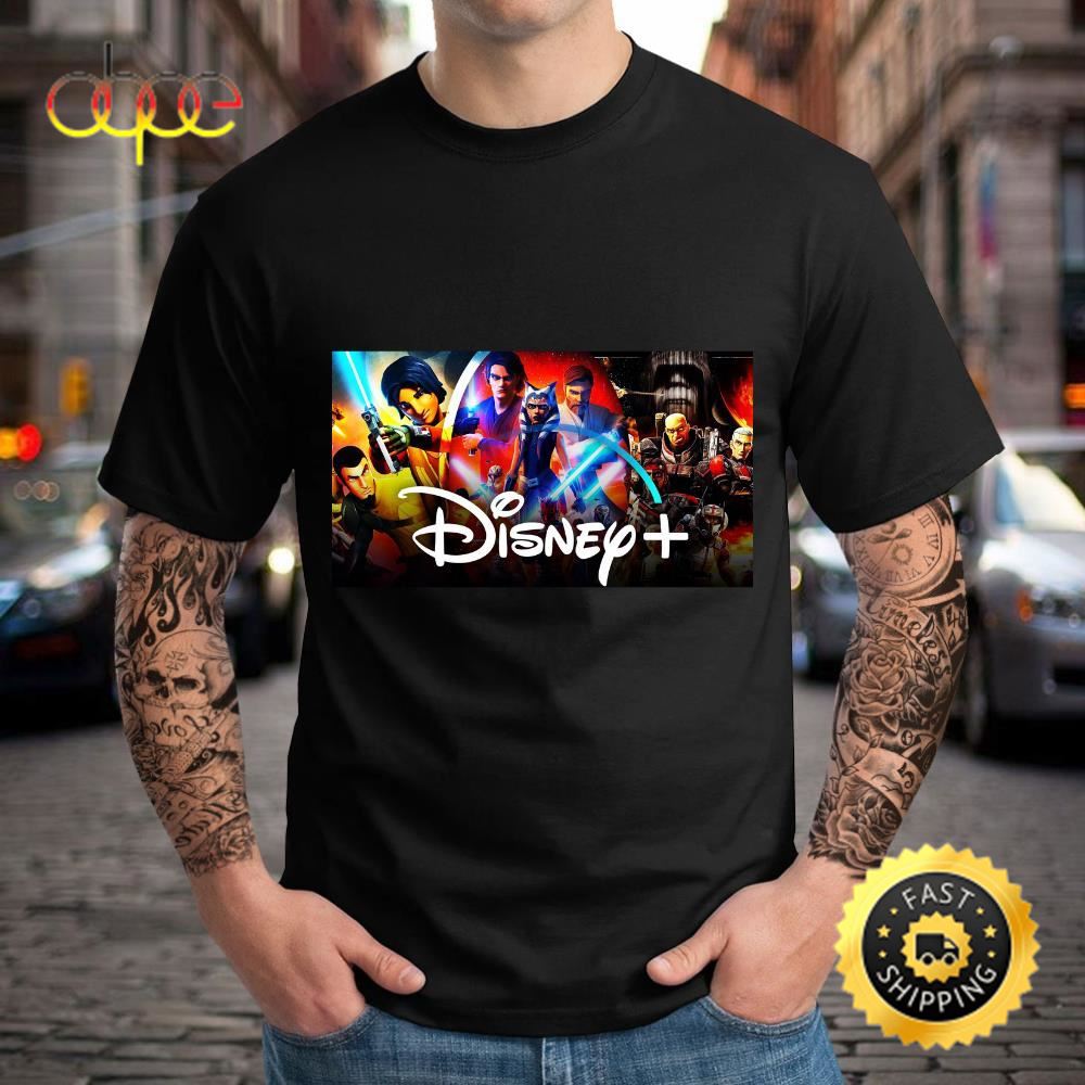 Star Wars Next Animated Disney Show Exciting Black T Shirt