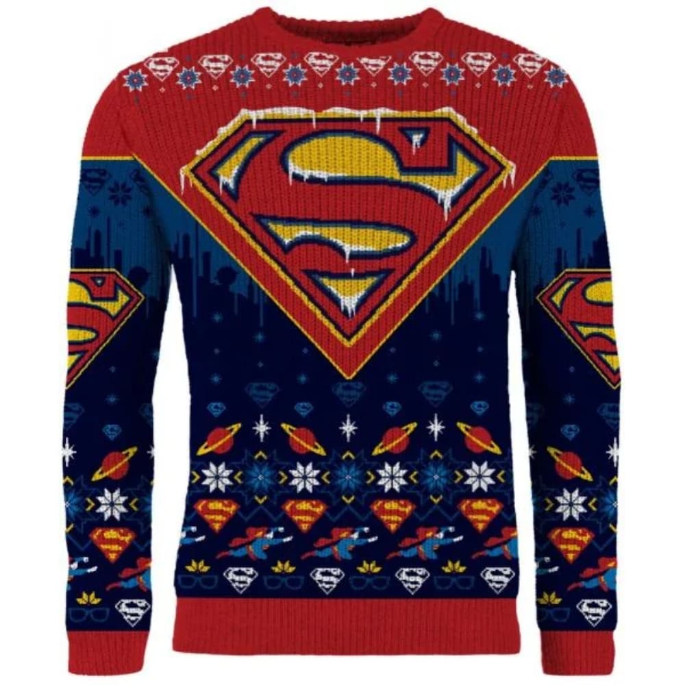 Superman Man Of Festivities Christmas Sweater