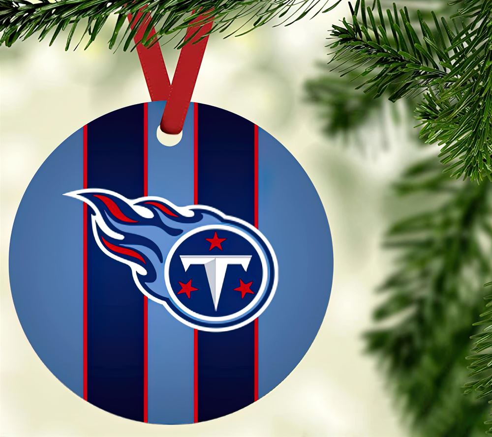 Tennessee Titans Football Custom NFL Christmas Ornaments
