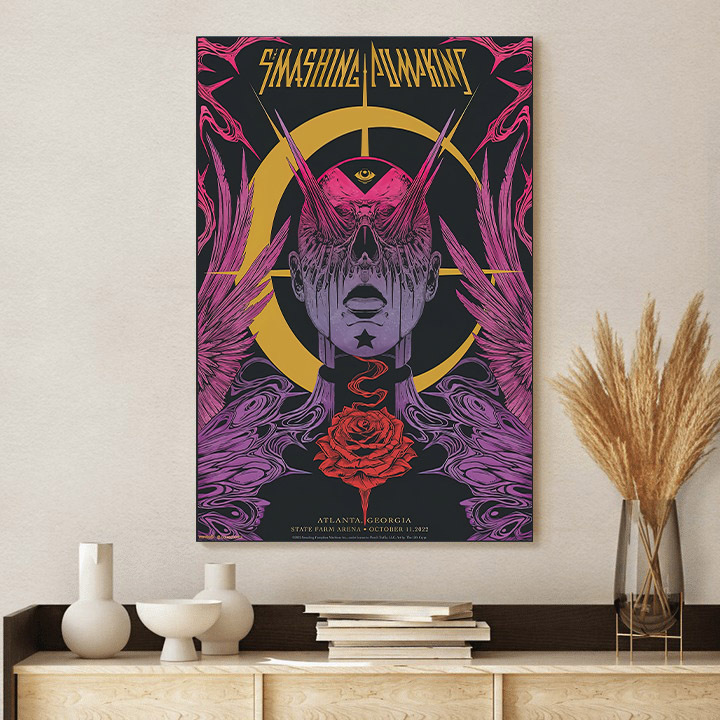The Smashing Pumpkins Atlanta Tour 2022 Poster Canvas