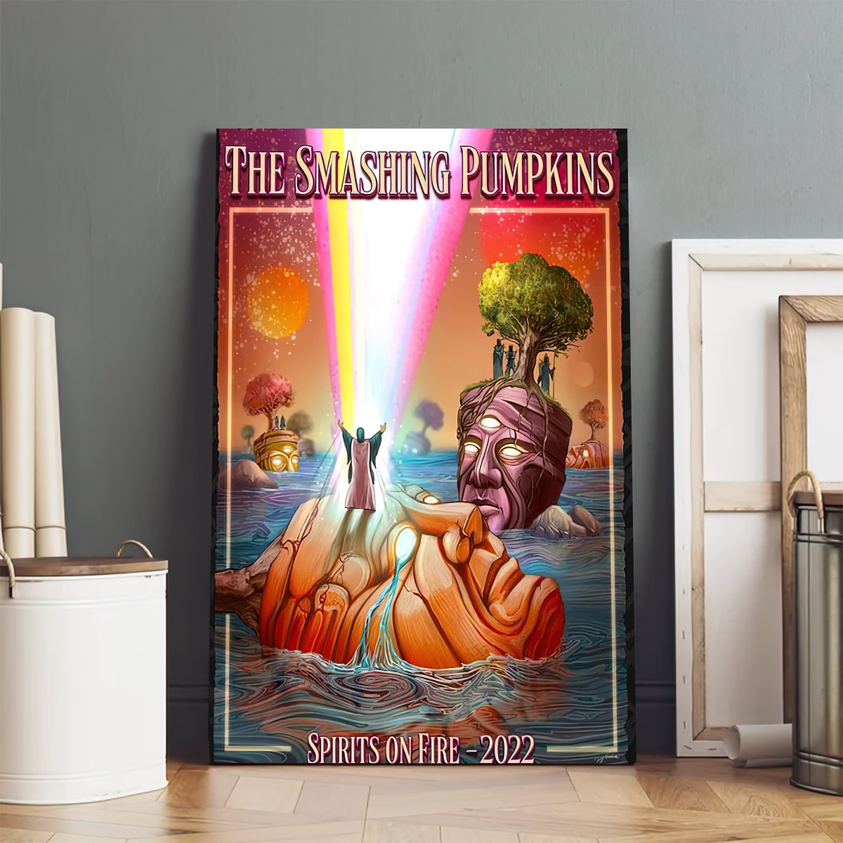 The Smashing Pumpkins Tour 2022 Spirits On Fire Poster Canvas